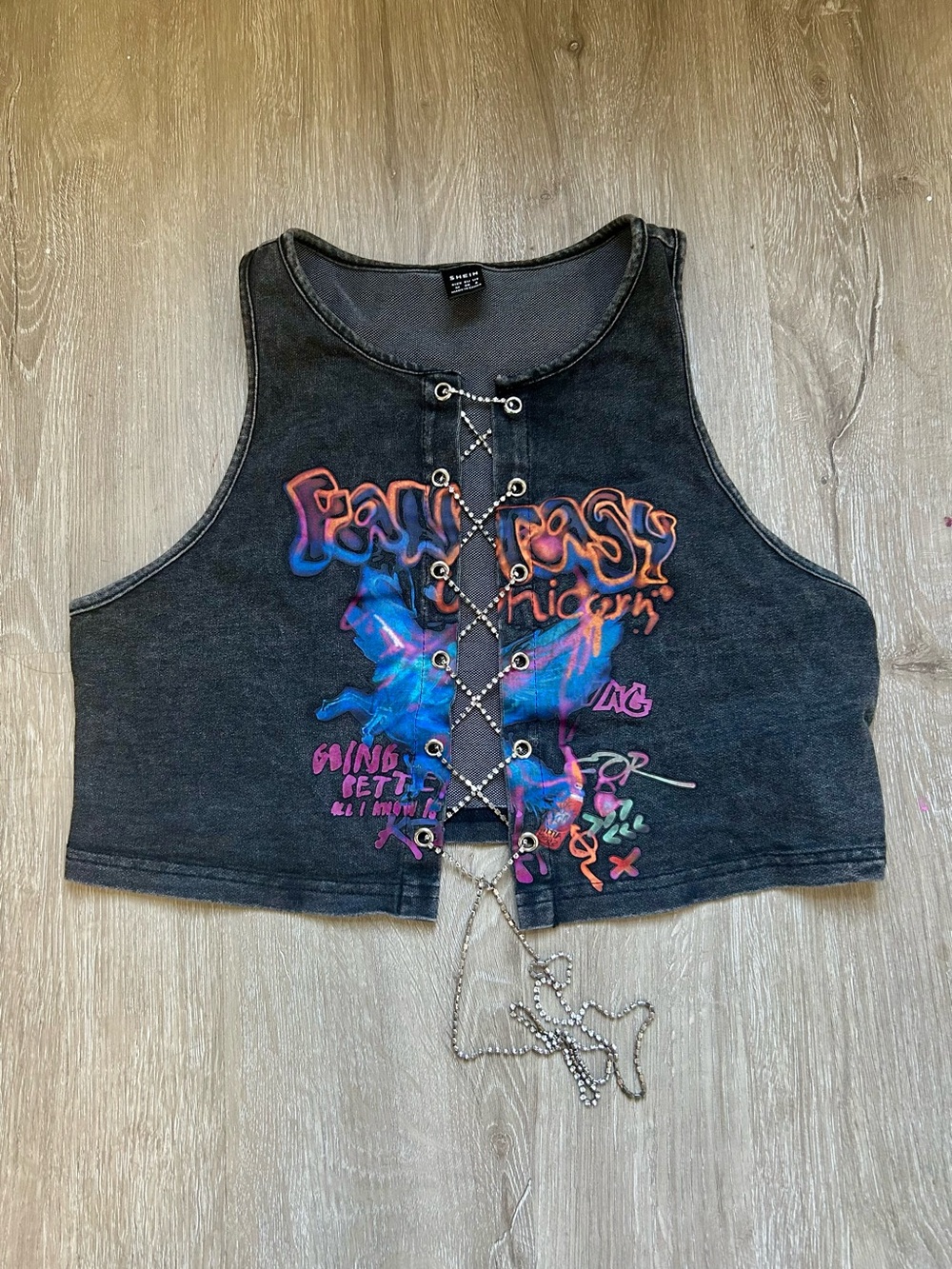Graphic Crop Tank